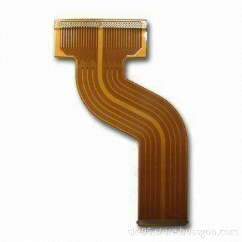 Flexible PCB, Double-side Board 0.2mm Thickness and Immersion Gold, Applied in Laptops